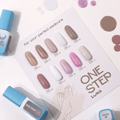 Однофазний гель лак для педикюру One step №9 8мл