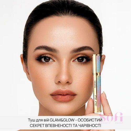 Тушь для ресниц черная  Parisa SHOCK LOOK Glam&Glow 3 в 1, 8 мл