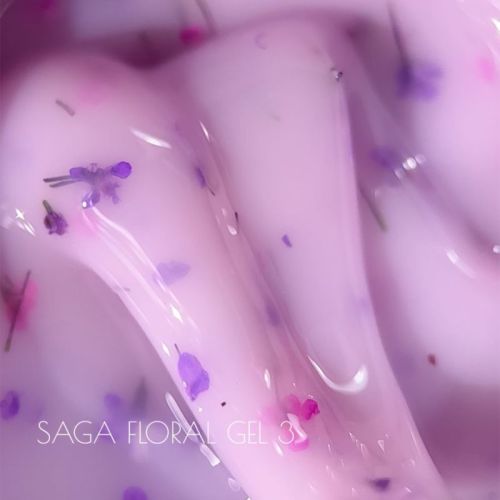 SAGA гель для нігтів квітковий professional Liquid Floral gel 03, 15 мл