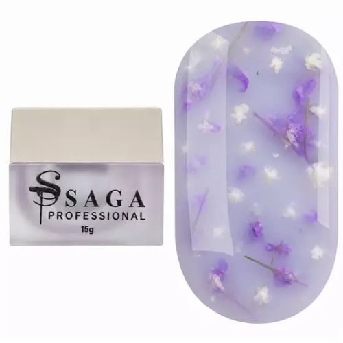 SAGA гель для ногтей цветочный professional Liquid Floral gel 07, 15 мл