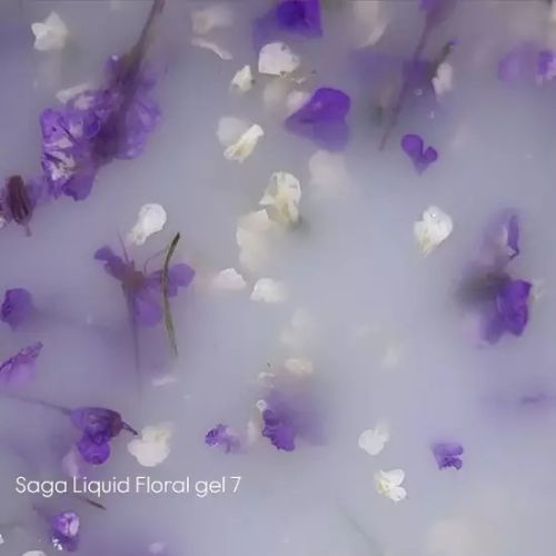 SAGA гель для ногтей цветочный professional Liquid Floral gel 07, 15 мл