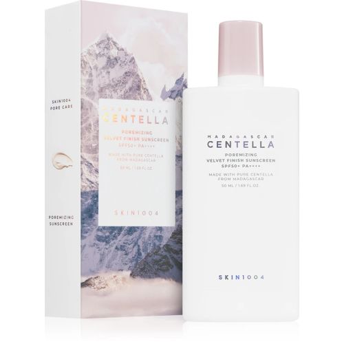 Солнцезащитный крем Skin1004 Madagascar Centella Poremizing Velvet Finish Sunscreen SPF 50+ PA++++ для сужения пор и матирования кожи лица, 50 мл