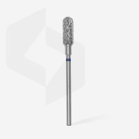Фреза твердосплавная цилиндр закругленный синий Staleks EXPERT диаметр 5 мм / рабочая часть 13 мм
