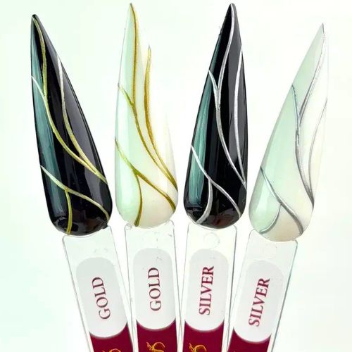 Гель фарба срібна Steffani Metal gel silver (5 мл) STEFFANI