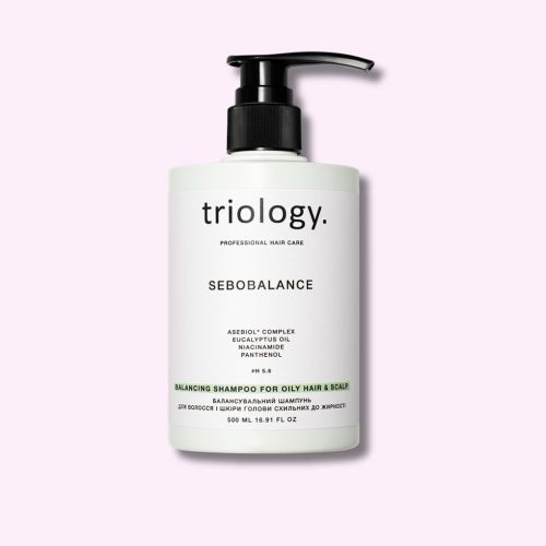 Балансувальний шампунь для жирного  волосся і шкіри голови Sebobalance Triology.