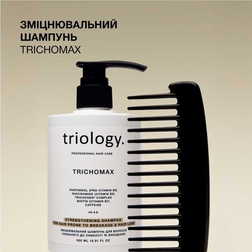 Укрепляющий шампунь для ломких и склонных к выпадению волос Trichomax Triology