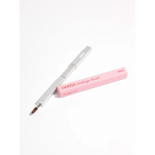 Пензлик-футляр для створення контурного макіяжу губ та очей UNICO MAKEUP BRUSH lip&eye