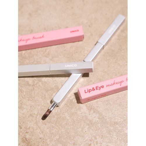 Пензлик-футляр для створення контурного макіяжу губ та очей UNICO MAKEUP BRUSH lip&eye
