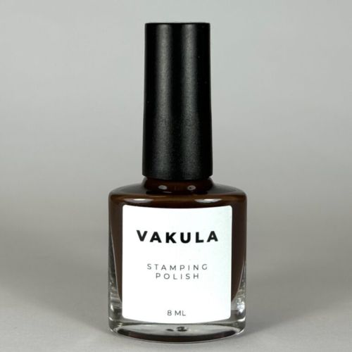 VAKULA Лак для стемпінгу №18 коричневий 8мл