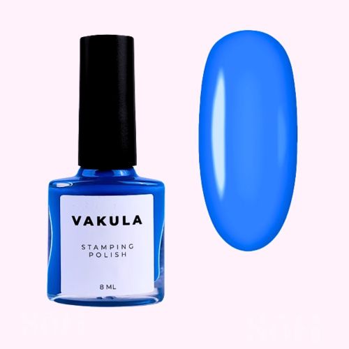 VAKULA Лак для стемпинга №32 голубой 8мл