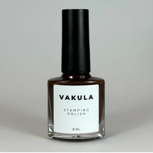 VAKULA Лак для стемпінгу №02 чорний 8мл