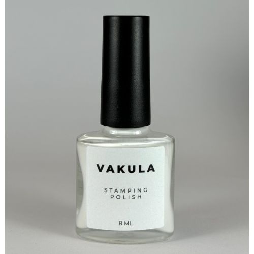 Vakula Nails Лак для стемпинга №01 белый, 12 мл