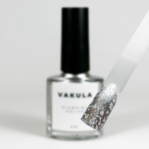 VAKULA Лак для стемпинга №03 серебряный 8мл