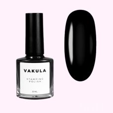 VAKULA Лак для стемпінгу №02 чорний 8мл