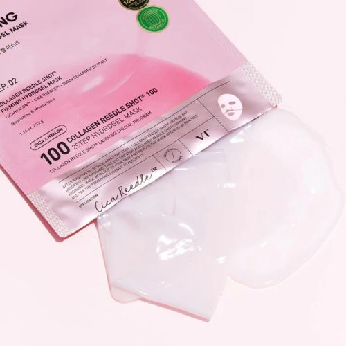 Двухэтапная гидрогелевая маска для лица VT Cosmetics Collagen Reedle Shot 100 2Step Hydrogel Mask с коллагеном, 34.5 г
