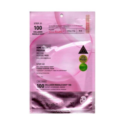 Двоетапна гідрогелева маска для обличчя VT Cosmetics Collagen Reedle Shot 100 2Step Hydrogel Mask з колагеном, 34.5 г