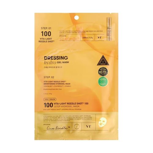 Двухэтапная гидрогелевая маска для лица VT Cosmetics Vita-Light Reedle Shot 100 2Step Mask, 1 шт