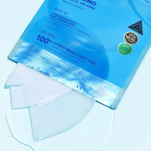 Двоетапна зволожувальна тканинна маска для обличчя VT Cosmetics Hydrop Reedle Shot 100hL 2-Step Mask, 28.5 г