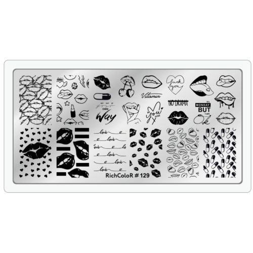 Пластина для стемпінгу RichColor №129
