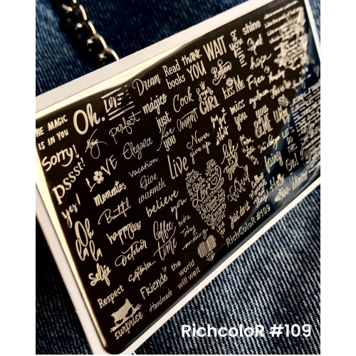 Пластина для стемпінгу RichColor №109