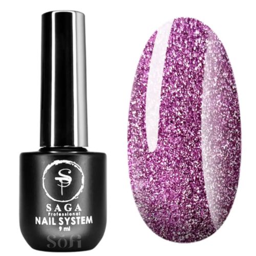 Гель-лак світловідбивний Saga Fiery №10, 8мл