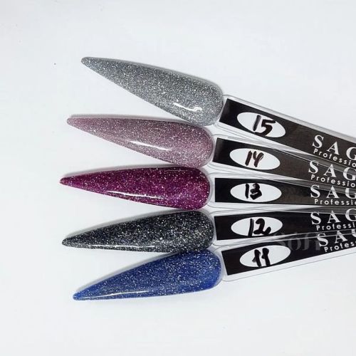 Гель-лак світловідбивний Saga Fiery №12, 8мл