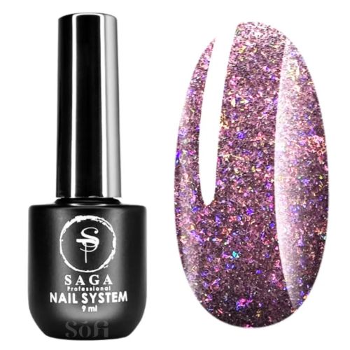 Гель-лак світловідбивний Saga Fiery №16, 8мл