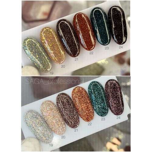 Гель-лак світловідбивний Saga Fiery №23, 8мл