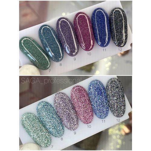 Гель-лак світловідбивний Saga Fiery №10, 8мл