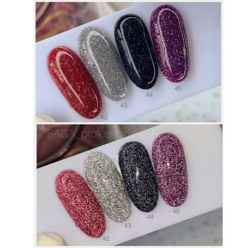 Гель-лак світловідбивний Saga Fiery №44, 8мл