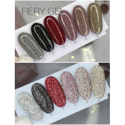 Гель-лак світловідбивний Saga Fiery №04, 8мл