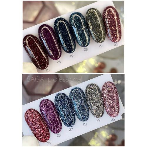 Гель-лак світловідбивний Saga Fiery №29, 8мл