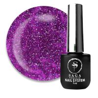 Гель-лак светоотражающий Saga Fiery №45, 8мл
