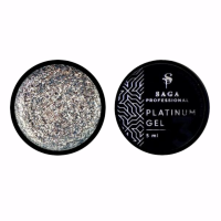Гель-фарба Saga Platinum gel №04 (срібло), 5 мл
