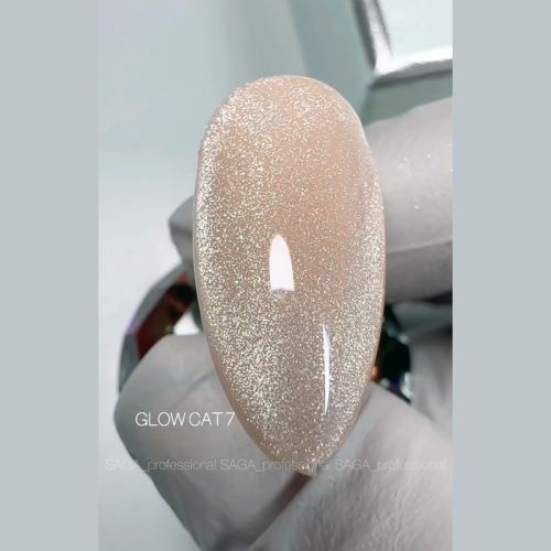 SAGA Гель лак GLOW CAT №07, 9мл