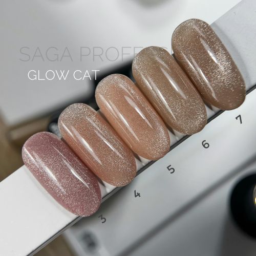 SAGA Гель лак GLOW CAT №07, 9мл