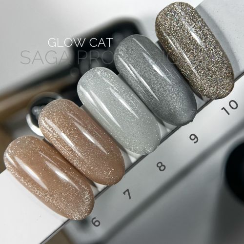 SAGA Гель лак GLOW CAT №08, 9мл