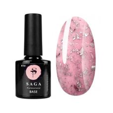 База с поталью Saga Professional Leaf Base 03, розовая 8 мл