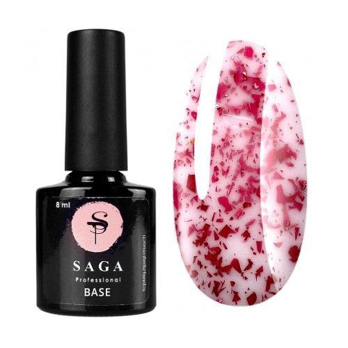 База з поталлю Saga Professional Leaf Base 06, рожева 8 мл