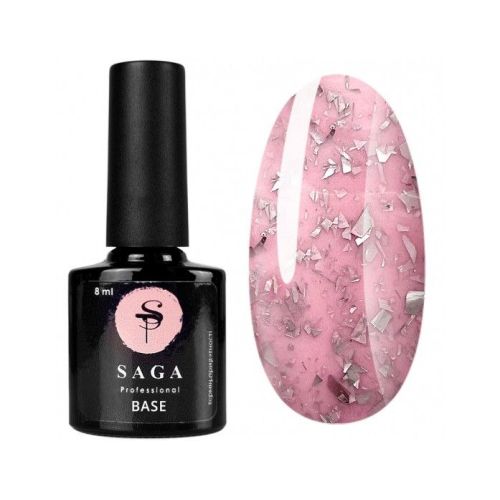 База з поталлю Saga Professional Leaf Base 03, рожева 8 мл