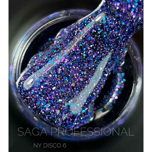 Saga гель-лак NY DISCO №06, 9мл