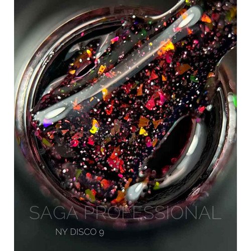 Lakier hybrydowy Saga NY DISCO №09, 9ml
