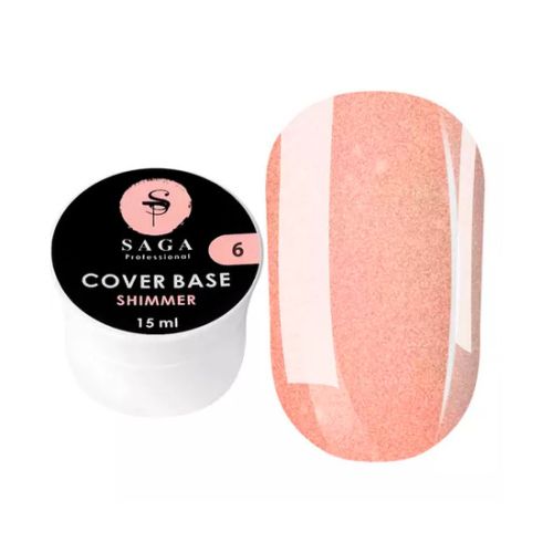Saga Professional Shimmer Base 06, 15 мл