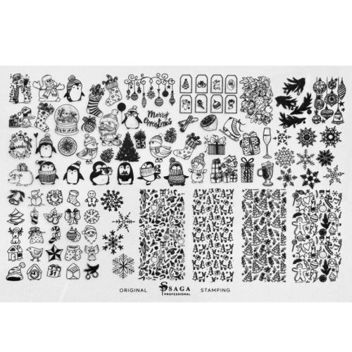 СТЕМПІНГ ПЛАСТИНА SAGA №13 New Year