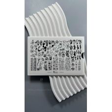 СТЕМПІНГ ПЛАСТИНА SAGA №01 "Sea"