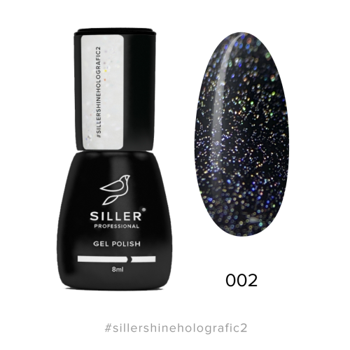 Siller Shine Holografic Top No Wipe №2, 8мл