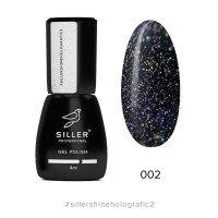 Siller Shine Holografic Top No Wipe №2, 8мл