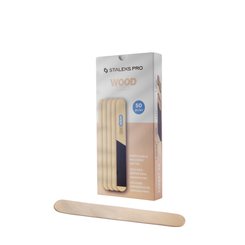 Jednorazowe bazy drewniane Staleks Pro Expert, 50 szt