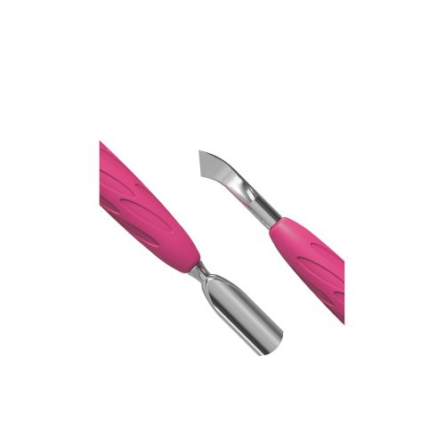 Лопатка манікюрна Staleks Pro Uniq 10 type 4.2 з силіконовою ручкою (пушер заокруглений вузький+ лопать відігнута)