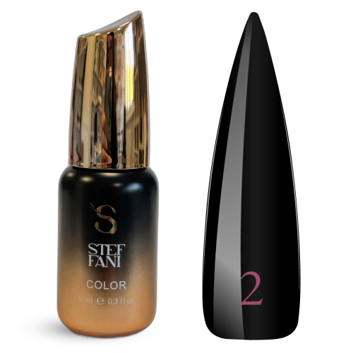 COLOR Gel polish Steffani (9мл) № 02 чорний